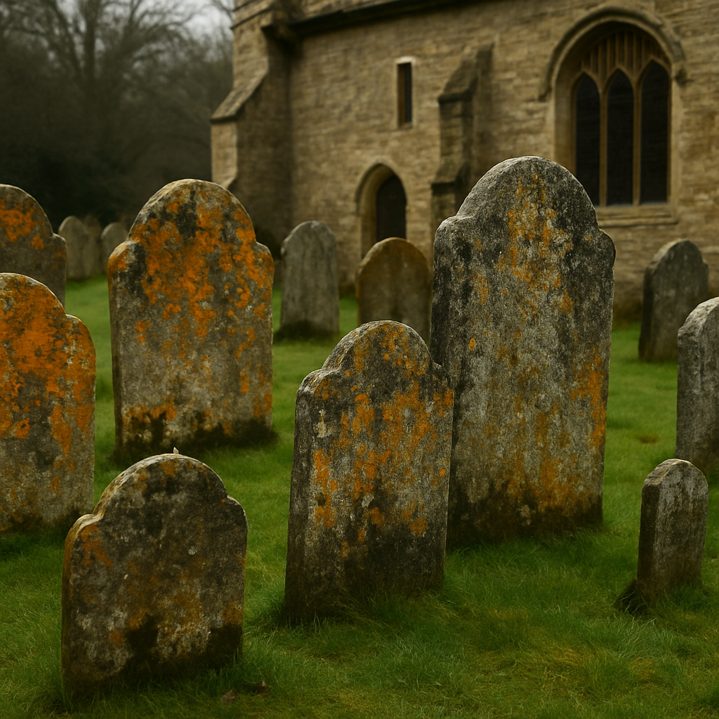 The Silent Work of Biofilms: How Microscopic Living Layers Are Slowly Repainting Britain’s Oldest Churchyards